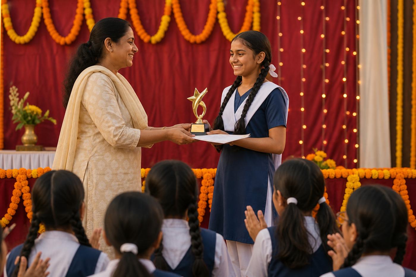 Trophies and certificates, ready for young achievers.